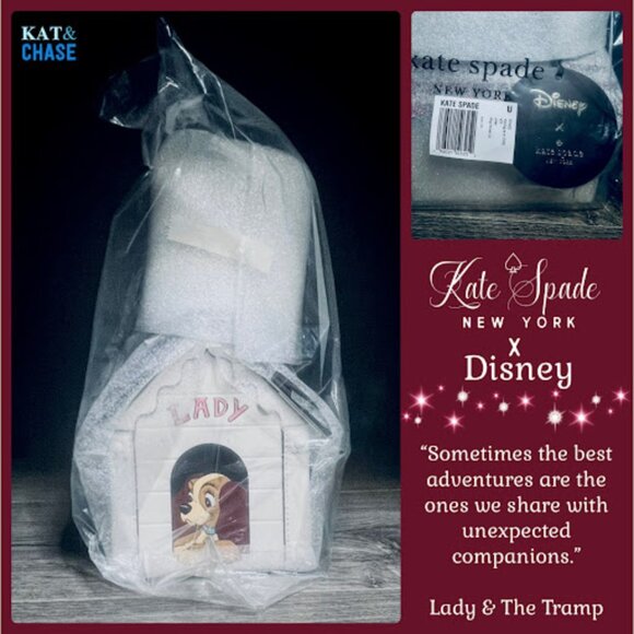 NWT Kate Spade X Disney Dog House Disney Lady Tramp Leather Bag Crossbody Purse - Picture 2 of 13